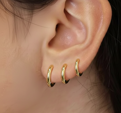 Triple Essential Hoops Earrings