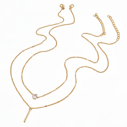 Crystal Bar Necklace
