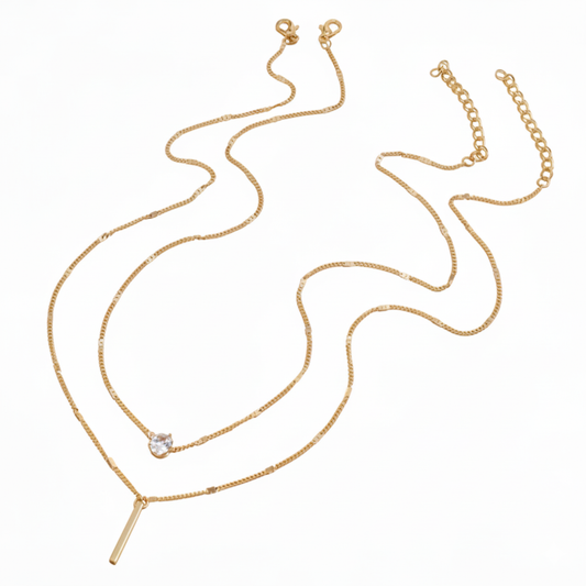 Crystal Bar Necklace