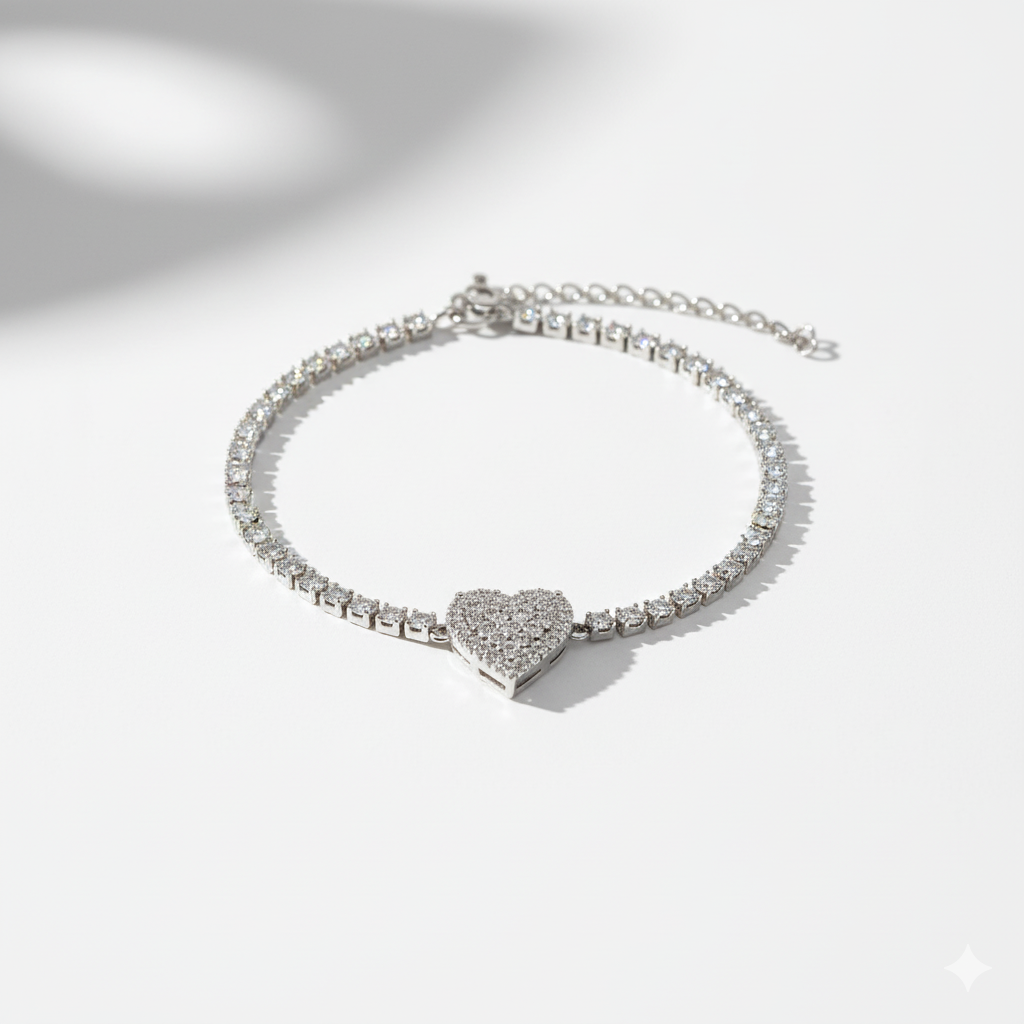 Glamour Heart Anklet