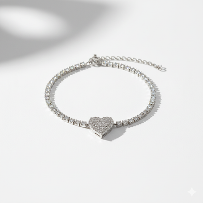 Glamour Heart Anklet
