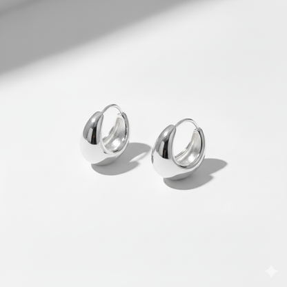 Luna Curve Hoops Earrings