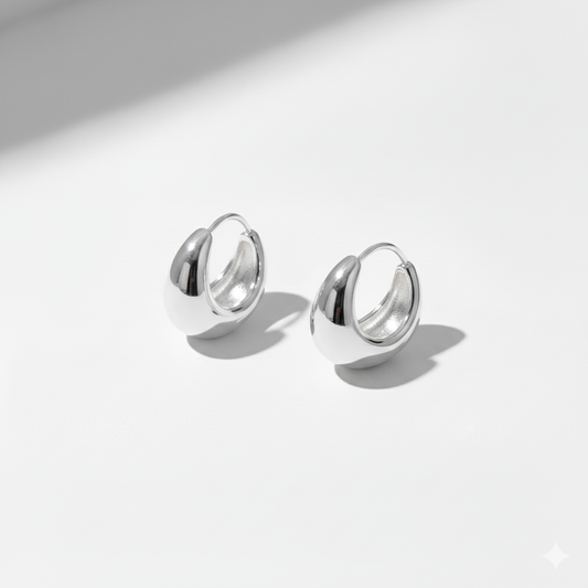 Luna Curve Hoops Earrings