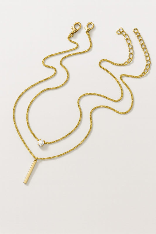 Crystal Bar Necklace