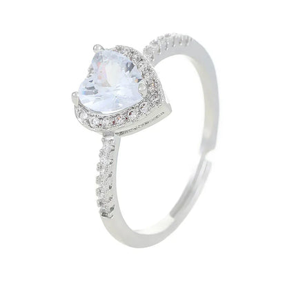 Crystal Heart Ring