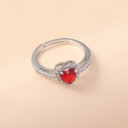 Crystal Heart Ring