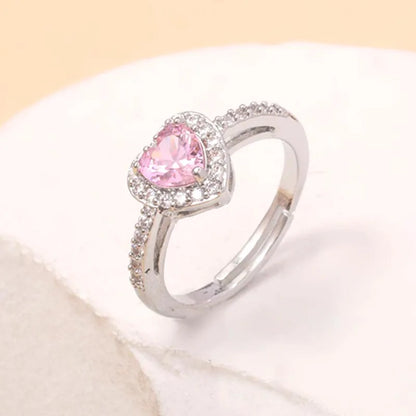 Crystal Heart Ring
