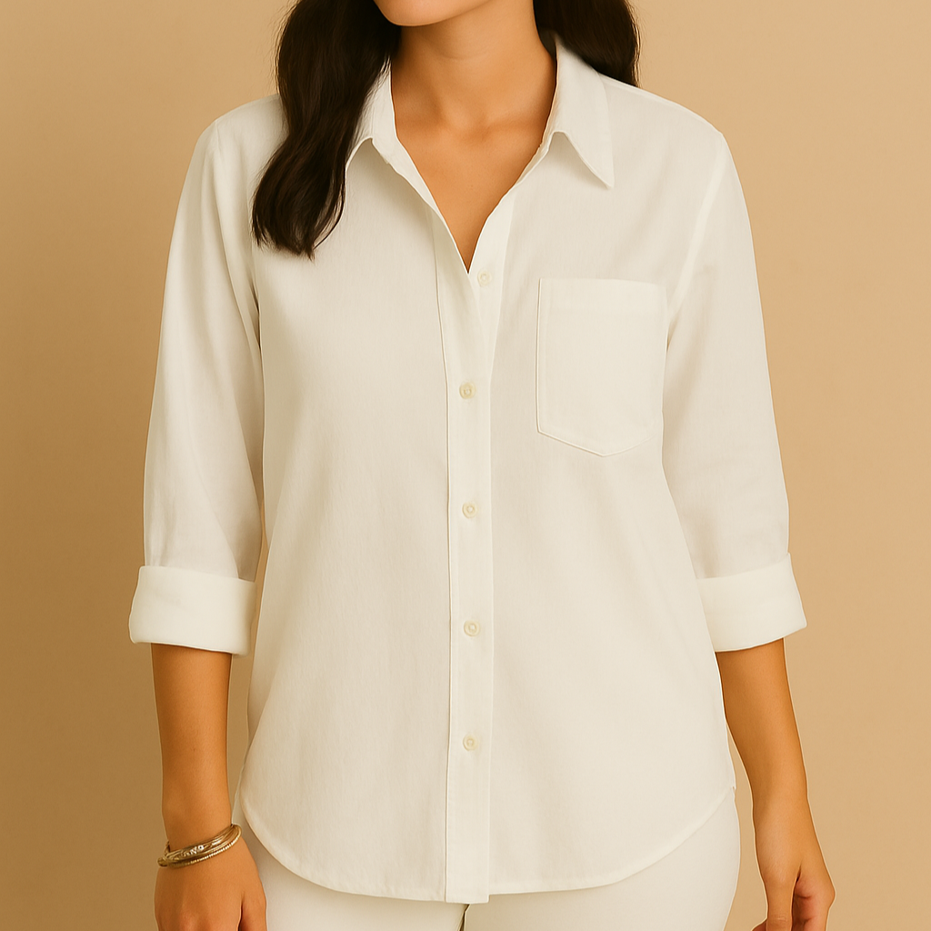 White Grace Shirt - Ellyora